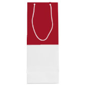 Flagge Monaco Geschenktüte Für Weinflaschen (Rückseite)