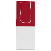 Flagge Monaco Geschenktüte Für Weinflaschen (Vorderseite)