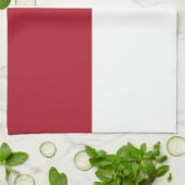 Flagge Monaco Geschirrtuch (Gefaltet)