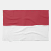 Flagge Monaco Geschirrtuch (Horizontal)