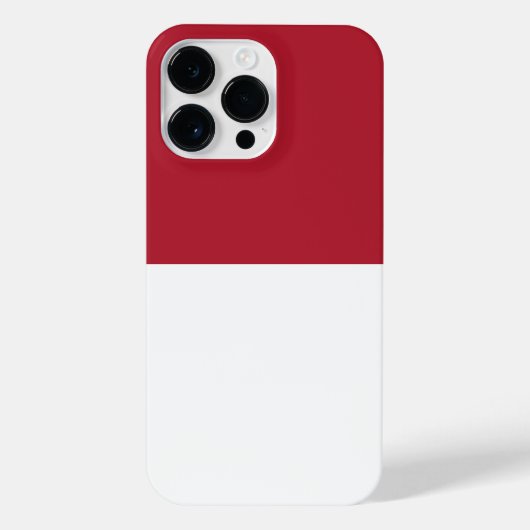 Flagge Monaco iPhone Hülle (Rückseite)