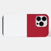Flagge Monaco iPhone Hülle (Rückseite (Horizontal))