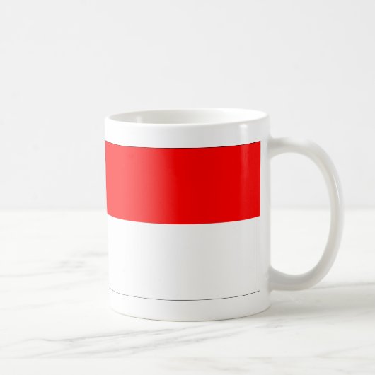 Flagge Monaco Kaffeetasse (Rechts)