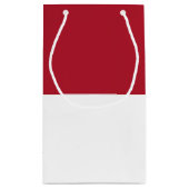 Flagge Monaco Kleine Geschenktüte (Rückseite)