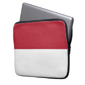 Flagge Monaco Laptopschutzhülle (Vorderseite Links)