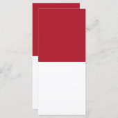 Flagge Monaco Menükarte (Vorne/Hinten)