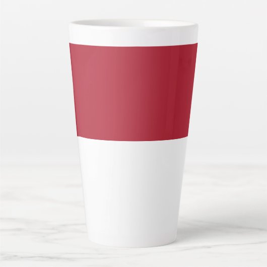 Flagge Monaco Milchtasse (Vorderseite)