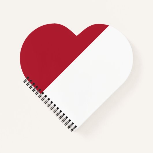 Flagge Monaco Notizblock (Vorderseite)