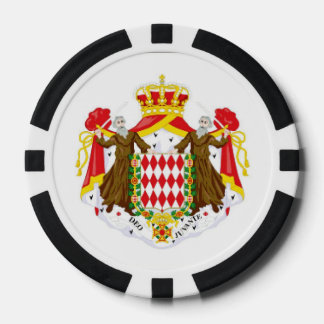 Flagge Monaco Pokerchips