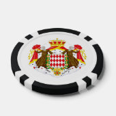 Flagge Monaco Pokerchips (Einzeln)