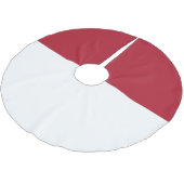 Flagge Monaco Polyester Weihnachtsbaumdecke (Schrägansicht)