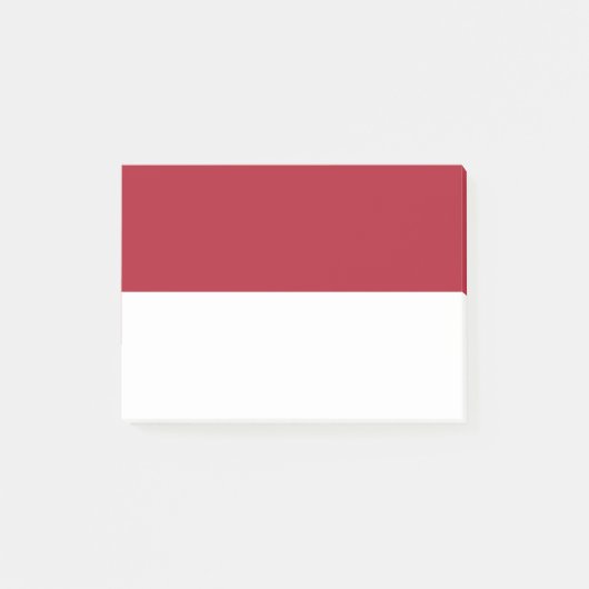 Flagge Monaco Post-it Klebezettel (Vorderseite)