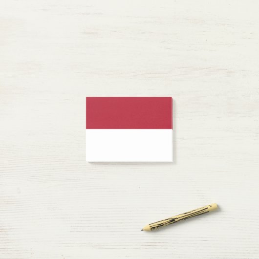 Flagge Monaco Post-it Klebezettel (Auf Schreibtisch)