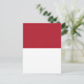 Flagge Monaco Postkarte (Stehend Vorderseite)