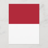 Flagge Monaco Postkarte (Vorderseite)
