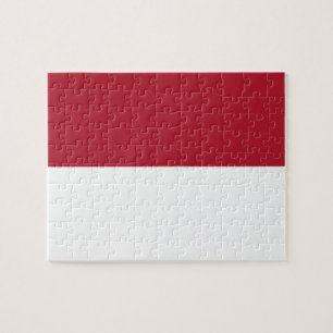 Flagge Monaco Puzzle