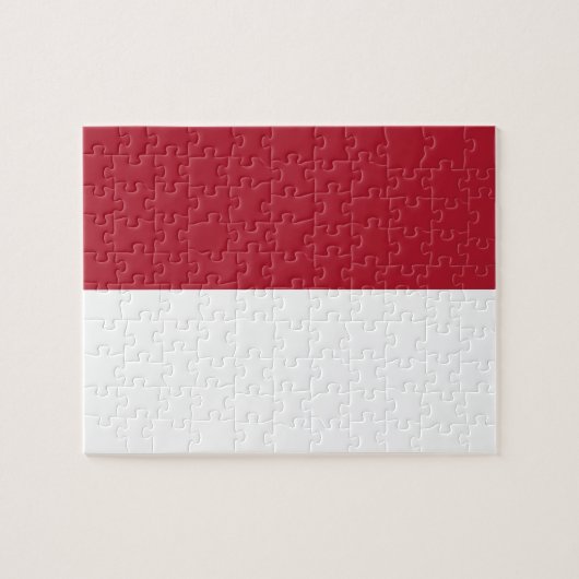 Flagge Monaco Puzzle (Horizontal)