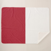 Flagge Monaco Sherpadecke (Vorderseite (Horizontal))
