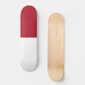 Flagge Monaco Skateboard (Vorderseite)