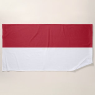 Flagge Monaco Strandtuch
