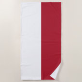 Flagge Monaco Strandtuch (Vorderseite)