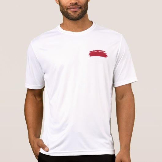 Flagge Monaco T-Shirt (Vorderseite)