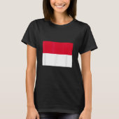 Flagge Monaco T-Shirt (Vorderseite)