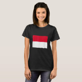 Flagge Monaco T-Shirt (Vorne ganz)