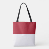 Flagge Monaco Tasche (Rückseite)