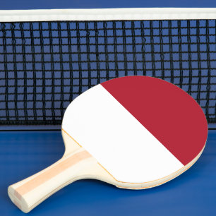 Flagge Monaco Tischtennis Schläger