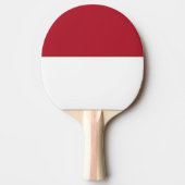Flagge Monaco Tischtennis Schläger (Vorderseite)