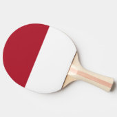 Flagge Monaco Tischtennis Schläger (Seitenansicht)