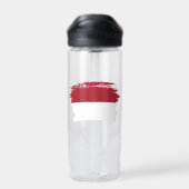 Flagge Monaco Trinkflasche (Rückseite)