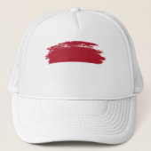 Flagge Monaco Truckerkappe (Vorderseite)