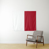 Flagge Monaco Wandteppich (Beispiel (Horizontal))