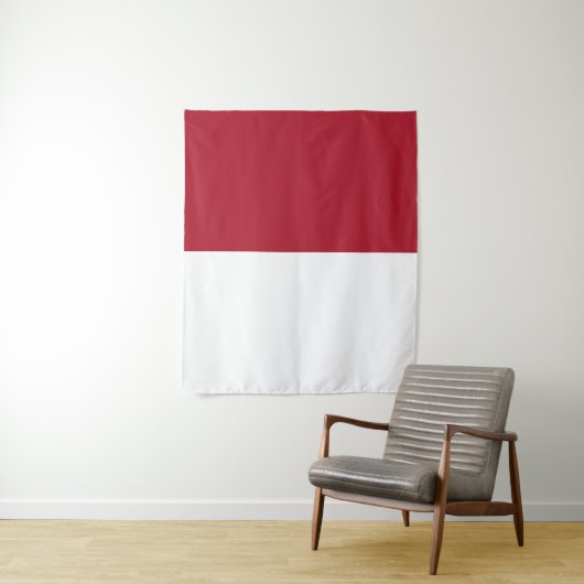 Flagge Monaco Wandteppich (Beispiel)