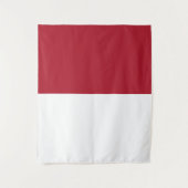 Flagge Monaco Wandteppich (Vorderseite)