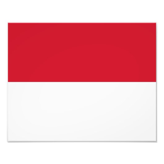 Flagge Monacos Fotodruck (Vorne)