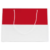 Flagge Monacos Große Geschenktüte (Vorderseite)