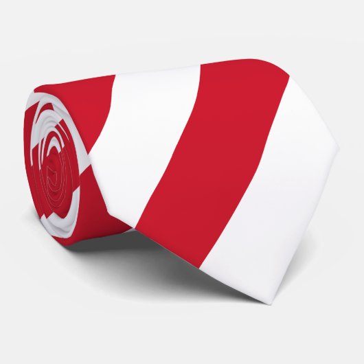 Flagge Monacos Krawatte (Gerollt)