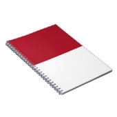 Flagge Monacos Notizblock (Rechte Seite)