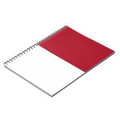 Flagge Monacos Notizblock (Linke Seite)