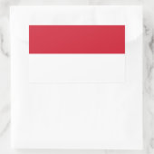 Flagge Monacos Rechteckiger Aufkleber (Tasche)