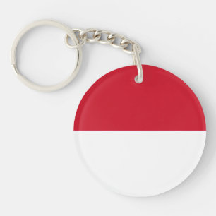 Flagge Monacos Schlüsselanhänger
