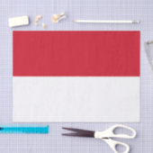 Flagge Monacos Seidenpapier (Handwerk)