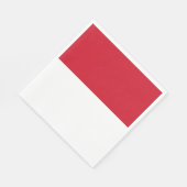 Flagge Monacos Serviette (Ecke)
