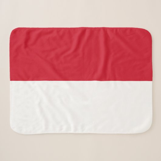 Flagge Monacos Sherpadecke (Vorderseite (Horizontal))