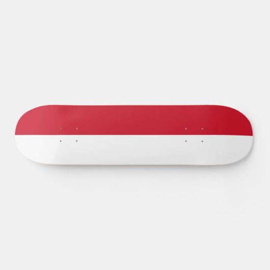 Flagge Monacos Skateboard (Horizontal)