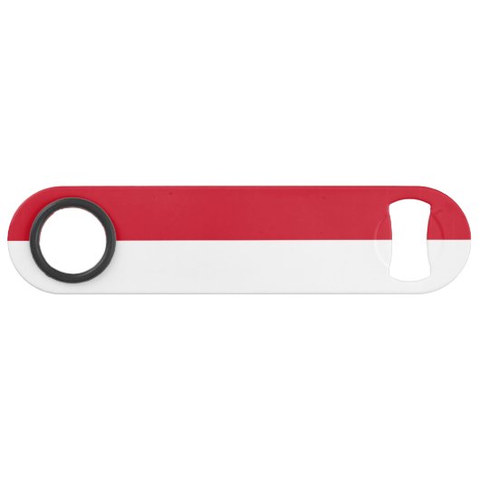Flagge Monacos Speed Flaschenöffner (Vorderseite (Horizontal))