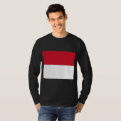 Flagge Monacos T-Shirt (Vorne ganz)